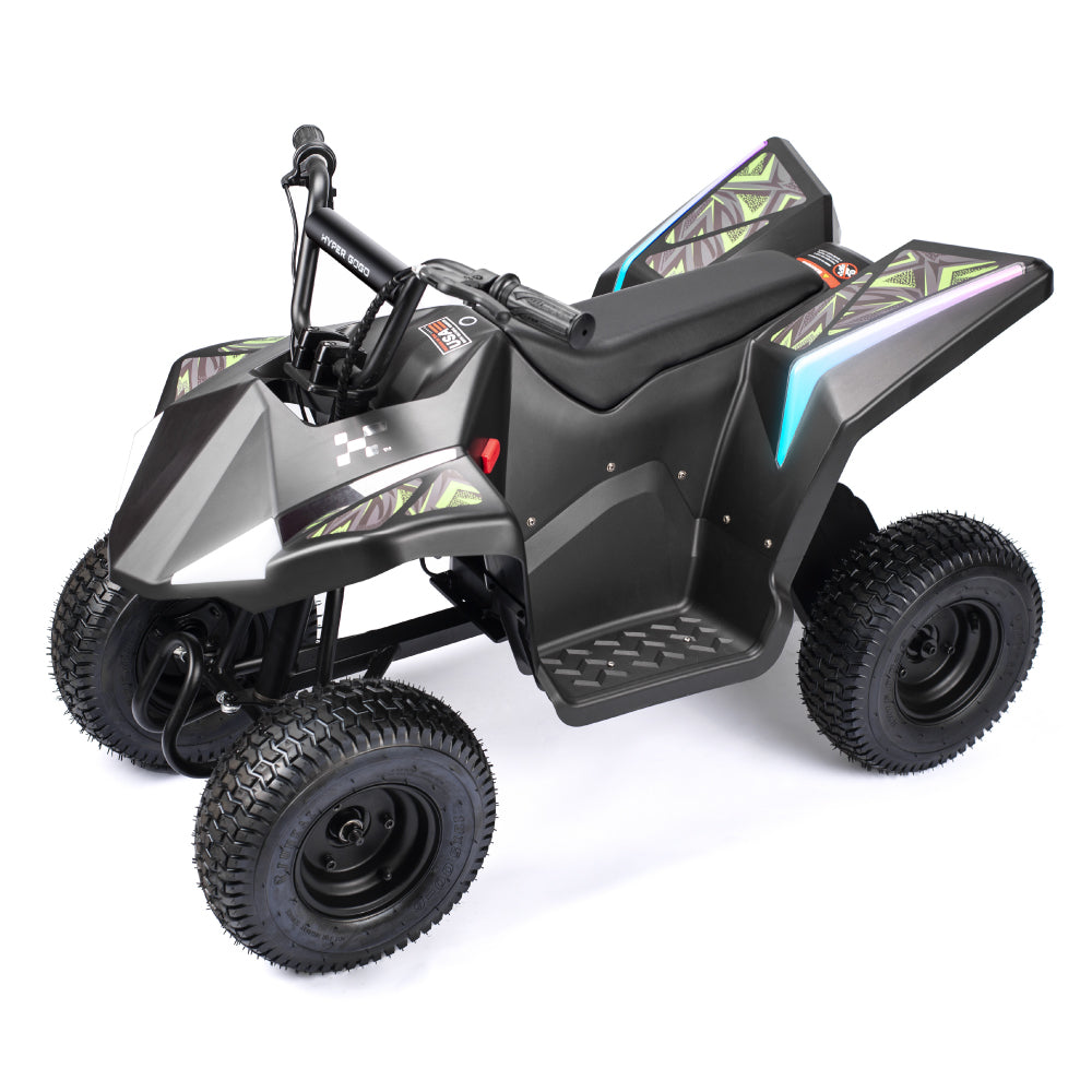 36V Electric 4-Wheeler ATV Hyper Quad for Kids and Teens Up to 165 lbs White USA