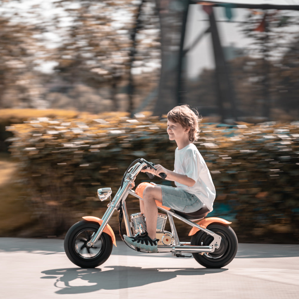 Mini Electric Dirt Bike Motorfiets voor kinderen met app, luidspreker, rook, lichten - Challenger 12 Pro