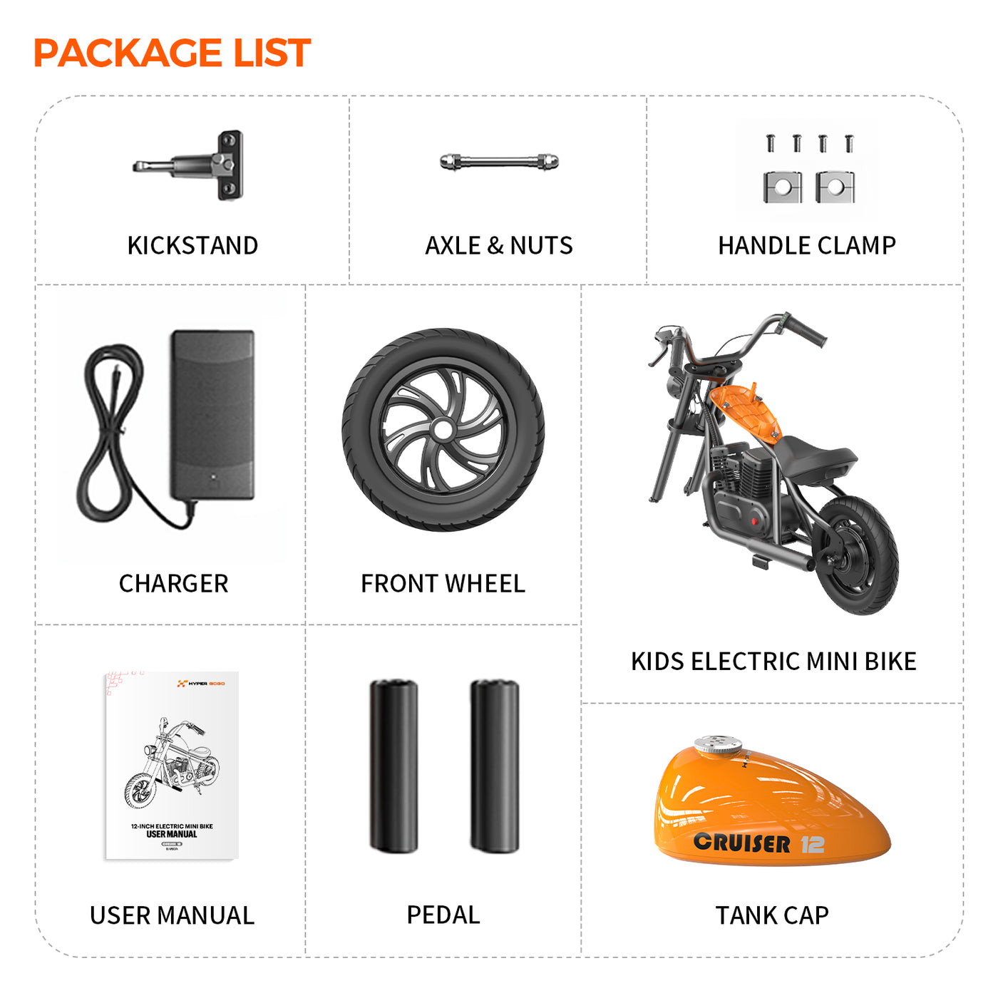 mini-chopper-motorcycle-electric-bike-for-kids-cruiser-12-package-list