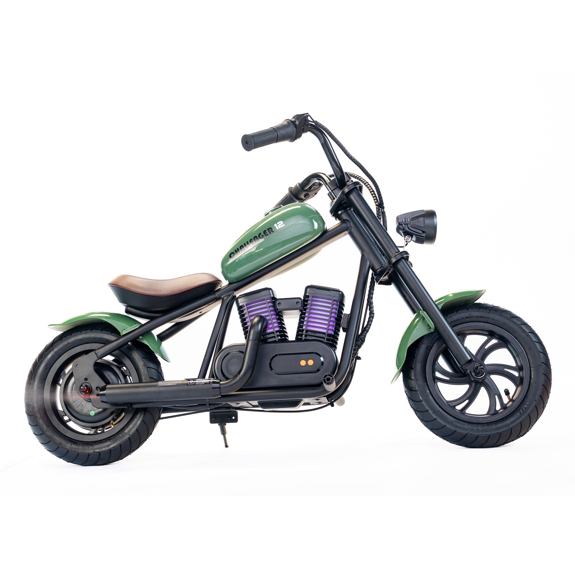 Challenger 12 Plus kids electric dirt bike in green