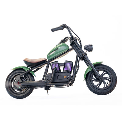 Mini Dirt Bike Electric Motorcycle for Kids with Light, Speaker, Smoke Effect - Challenger 12 Plus