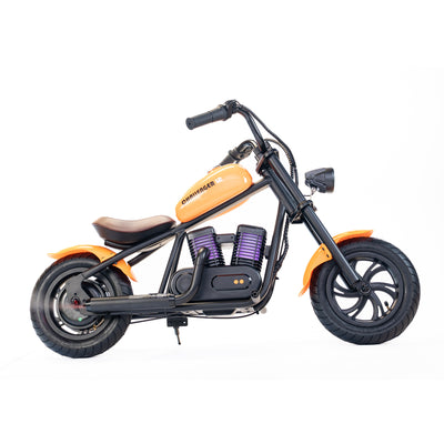 Mini Dirt Bike Electric Motorcycle for Kids with Light, Speaker, Smoke Effect - Challenger 12 Plus
