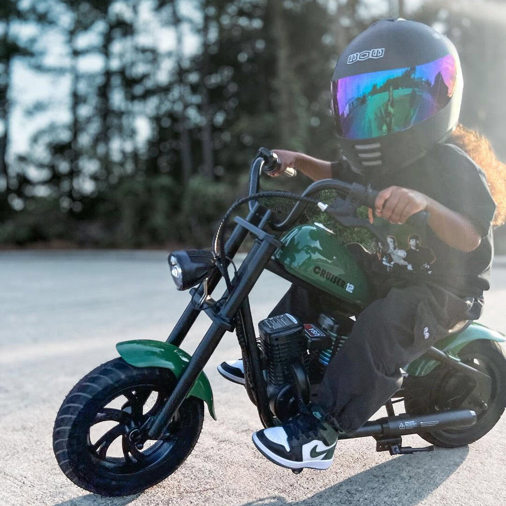 mini-motorcycle-electric-bike-with-bluetooth-speaker-and-led-lights-for-kids-cruiser-12-plus-photo-green1