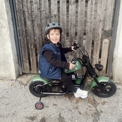 mini-motorcycle-electric-bike-with-bluetooth-speaker-and-led-lights-for-kids-cruiser-12-plus-photo-green