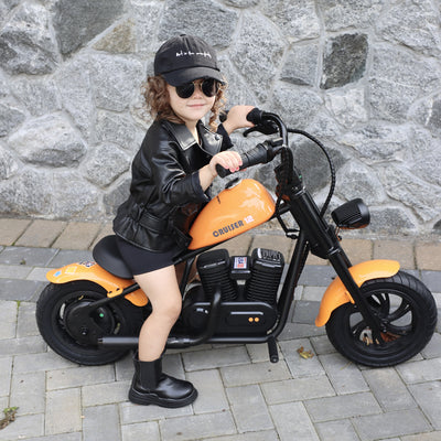 mini-motorcycle-electric-bike-with-bluetooth-speaker-and-led-lights-for-kids-cruiser-12-plus-photo